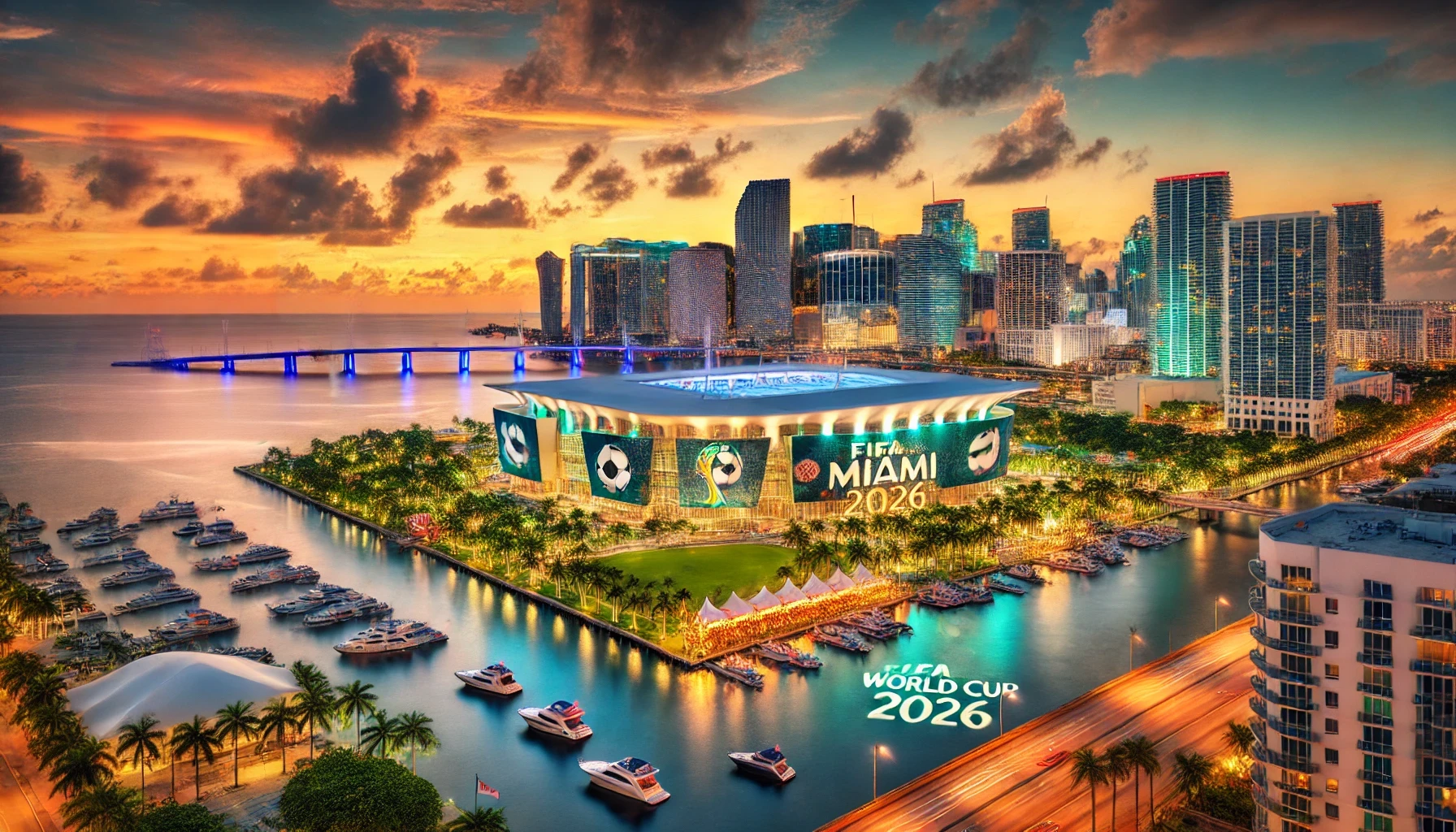 Miami FIFA 2026 Skyline